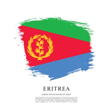 Eritre bayrağı ile doku