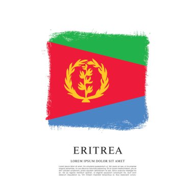 Eritre bayrağı ile doku