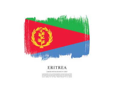 Eritre bayrağı ile doku