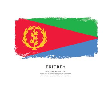 Eritre bayrağı ile doku