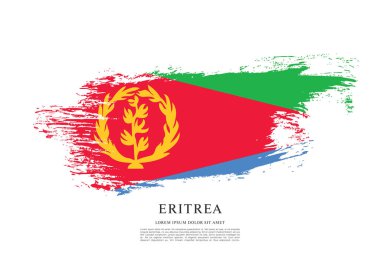 Eritre bayrağı ile doku