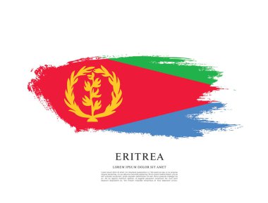 Eritre bayrağı ile doku