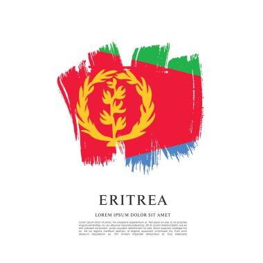 Eritre bayrağı ile doku