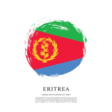 Eritre bayrağı ile doku