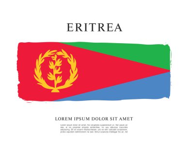Eritre bayrağı ile doku