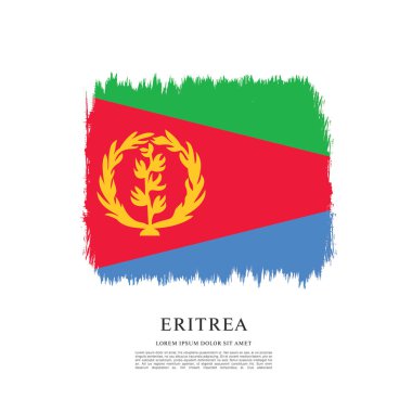 Eritre bayrağı ile doku
