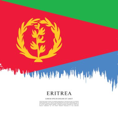 Eritre bayrağı ile doku