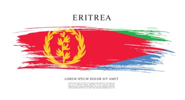 Eritre bayrağı ile doku