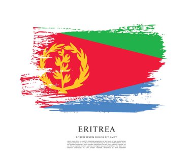 Eritre bayrağı ile doku