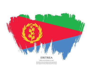 Eritre bayrağı ile doku