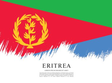 Eritre bayrağı ile doku