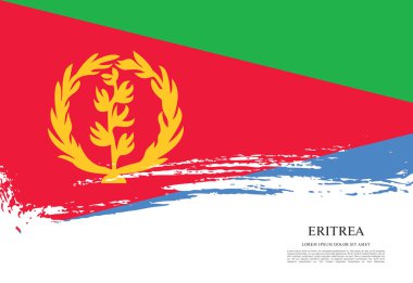 Eritre bayrağı ile doku