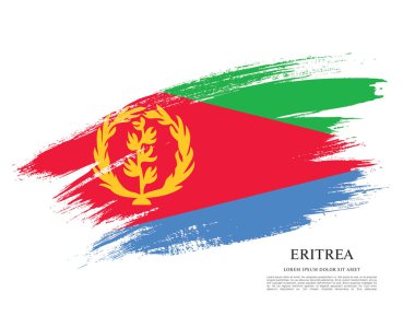 Eritre bayrağı ile doku