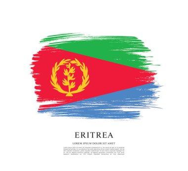 Eritre bayrağı ile doku