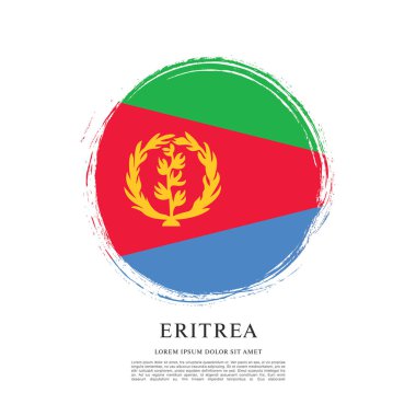 Eritre bayrağı ile doku