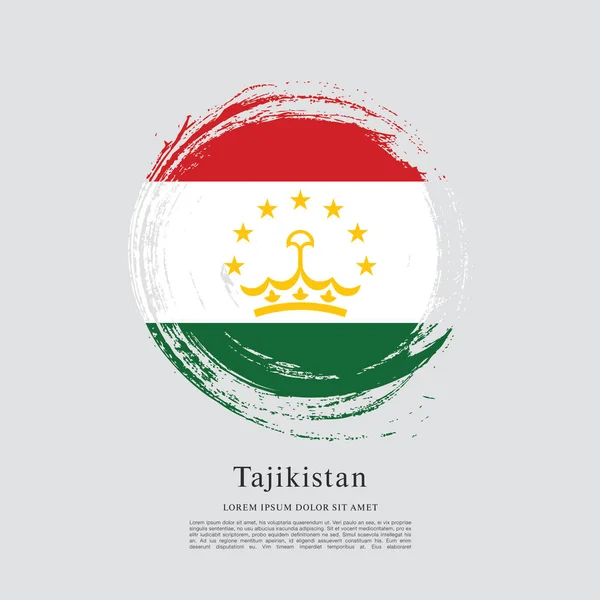 Bandera Nacional de Tayikistán — Archivo Imágenes Vectoriales