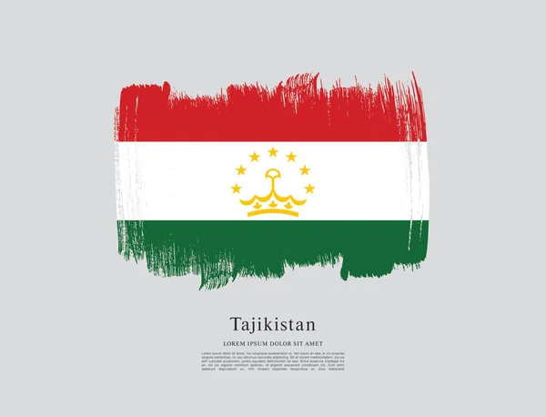 Государственный флаг Таджикистана — стоковый вектор
