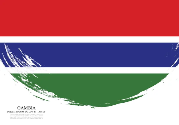 Textura con bandera de Gambia — Archivo Imágenes Vectoriales