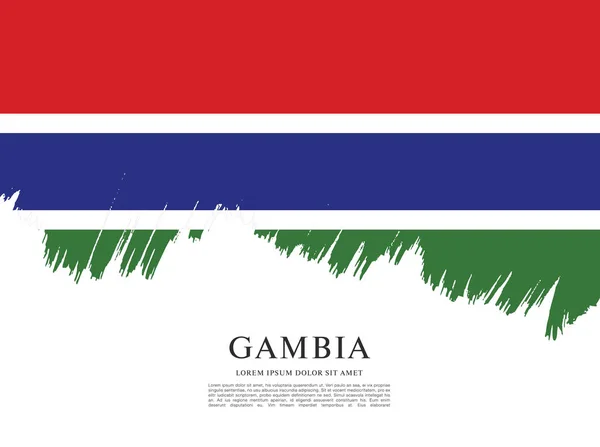 Texture avec drapeau de Gambie — Image vectorielle