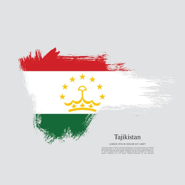 Státní vlajka Tádžikistánu — Stockový vektor