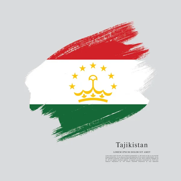 Nationale vlag van Tadzjikistan — Stockvector