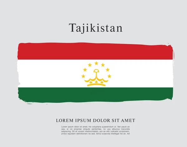 Bandera Nacional de Tayikistán — Archivo Imágenes Vectoriales