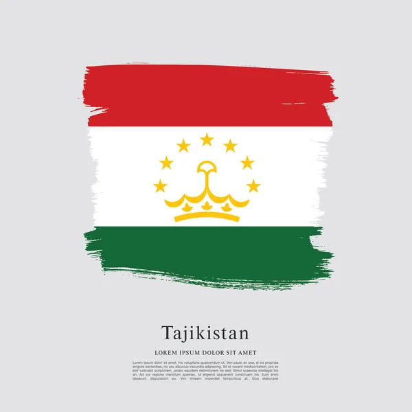 Bandiera nazionale del Tagikistan — Vettoriale Stock
