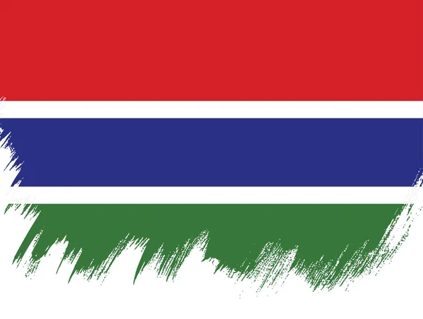 Textuur met vlag van Gambia — Stockvector