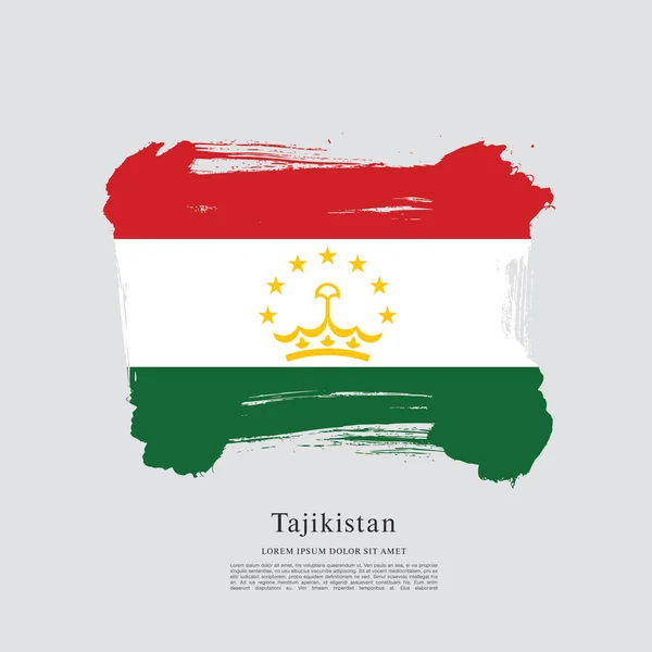 Bandera Nacional de Tayikistán — Archivo Imágenes Vectoriales