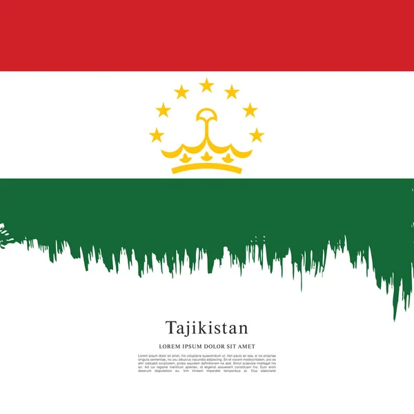 Tacikistan bayrağı — Stok Vektör