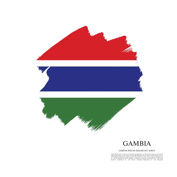 Textura s vlajka Gambie — Stockový vektor