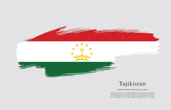 Bandera Nacional de Tayikistán — Archivo Imágenes Vectoriales