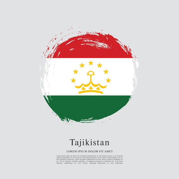 Drapeau national du Tadjikistan — Image vectorielle