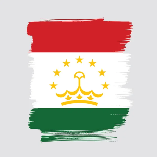 塔吉克斯坦的国旗 — 图库矢量图片