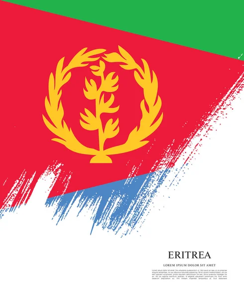 Texture with flag of Eritrea — Stock Vector