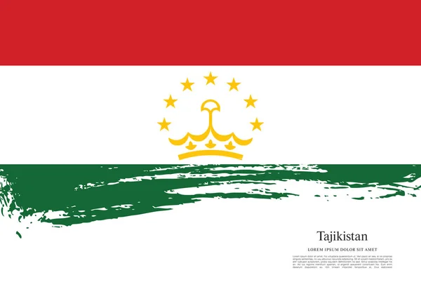 Bandera Nacional de Tayikistán — Archivo Imágenes Vectoriales