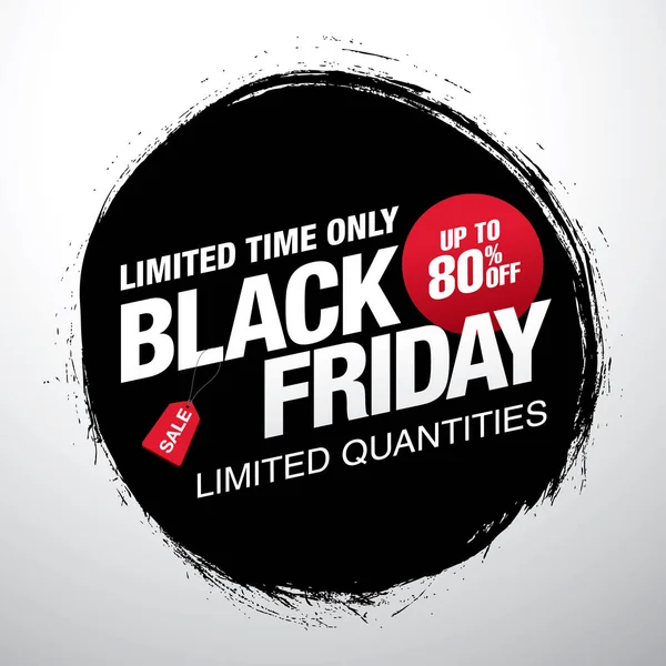 Black Friday Försäljning Banner — Stock vektor