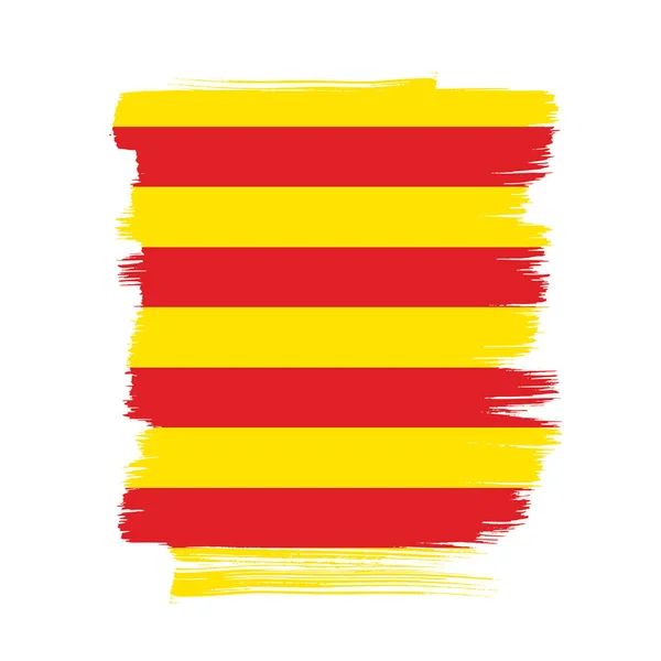 Textura com bandeira da Catalunha — Vetor de Stock