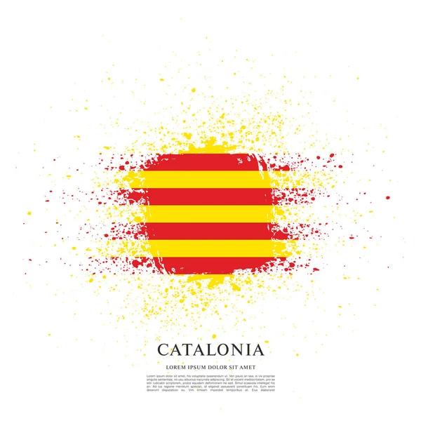 Textuur met vlag van Catalonië — Stockvector