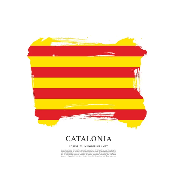 Textur med Catalonia flagga — Stock vektor