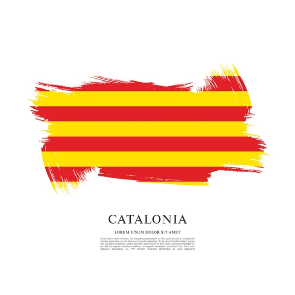 Textur med Catalonia flagga — Stock vektor