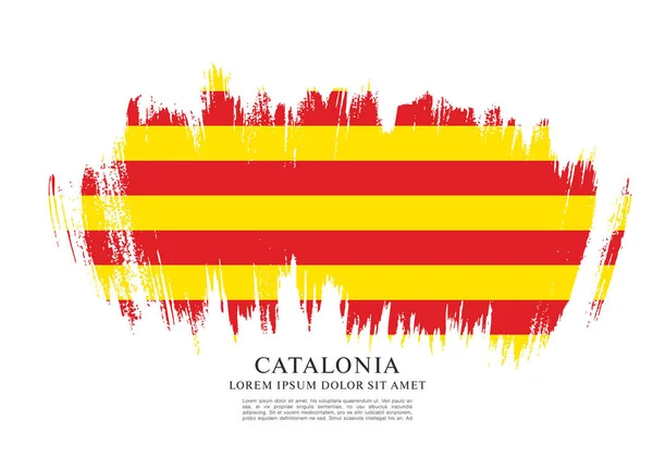 Textura con bandera de Cataluña — Archivo Imágenes Vectoriales