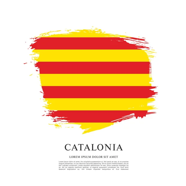 Textura con bandera de Cataluña — Vector de stock