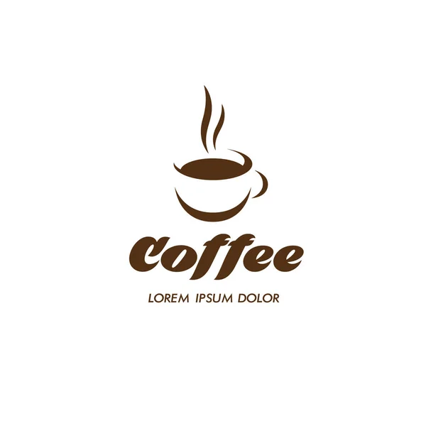 Kaffeepause-Logo — Stockvektor