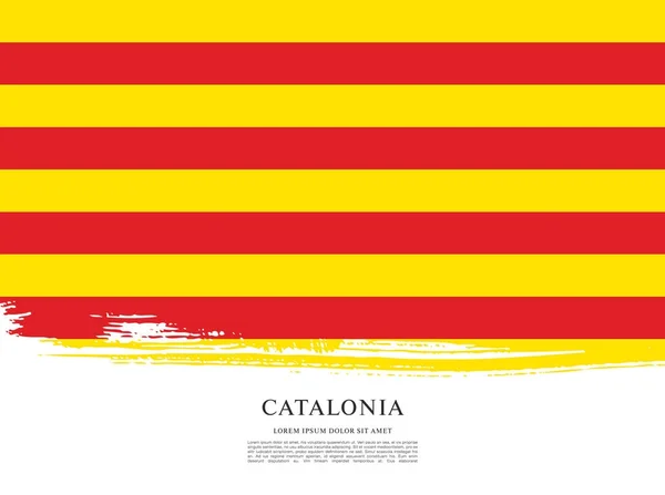 Bandeira do modelo da Catalunha —  Vetores de Stock