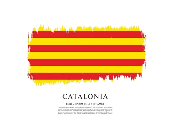 Catalonia şablon bayrağı — Stok Vektör
