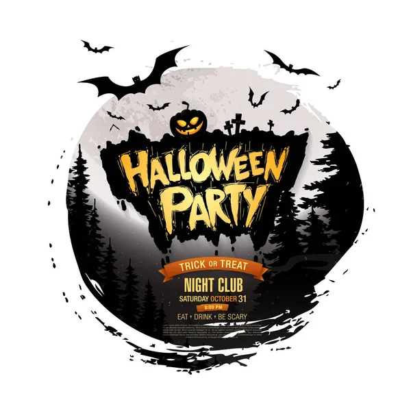 Manifesto festa di Halloween — Vettoriale Stock