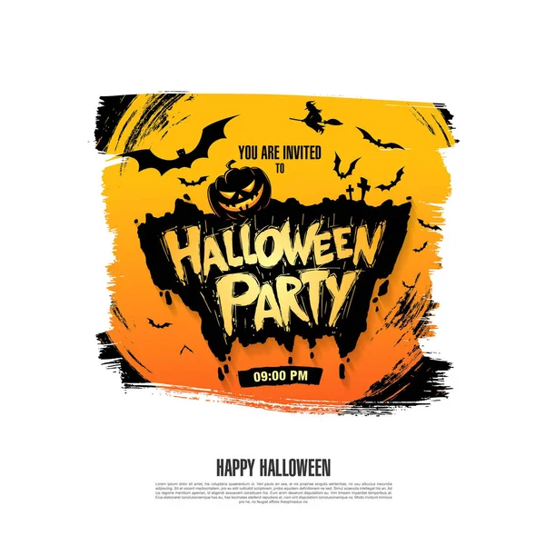 Halloween-Party-Plakat — Stockvektor