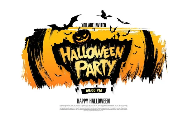 Halloween parti affisch — Stock vektor