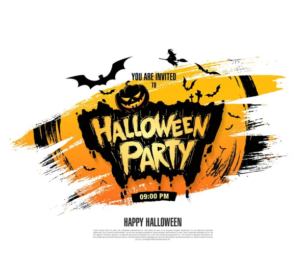 Halloween-Party-Plakat — Stockvektor